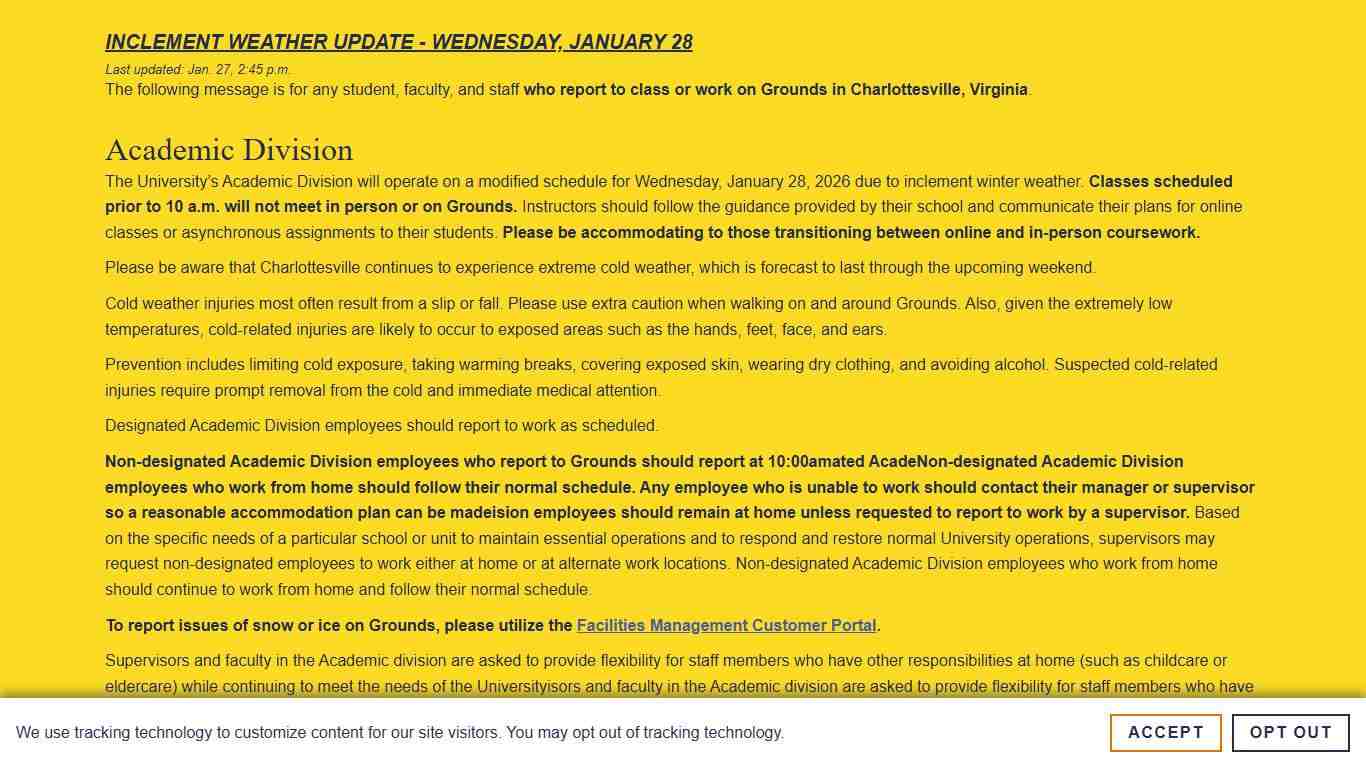 The University of Virginia